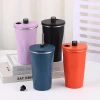 Hot-selling creative 304 double-layer stainless steel diamond-shaped coffee cup, ice cup, car-shaped straw cup, travel cup Application Scenario